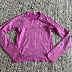 lululemon athletica Pink Long Sleeve Sweatshirt